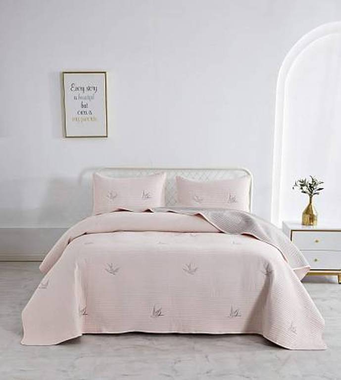 Покрывало с наволочками 50*70 2шт 230х250 2х50х70 SOFI DE MARKO ЖАКЛИН  70%вискоза 30%хлопок пудровы_Каталог-v2_MIRTECK